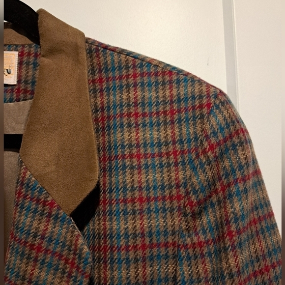Vintage Pendleton Colourful  Herringbone Wool Blazer - tiny hole - Picture 2 of 7